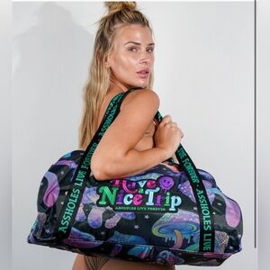 ALF (Assholes Live Forever) “Emotional Baggage” Have A Nice Trip Duffel Bag- New